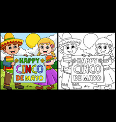 Happy Cinco De Mayo Coloring Page