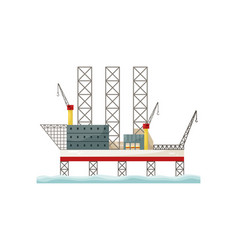 An Offshore Gas Platform Supply Of Gas And Oil