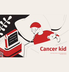 Cancer Kid Isometric Background