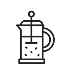 French Press Icon Image