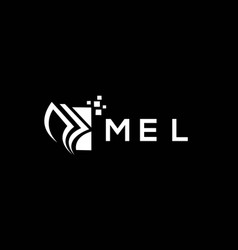 Mel Credit Repair Accounting Logo Design On Black