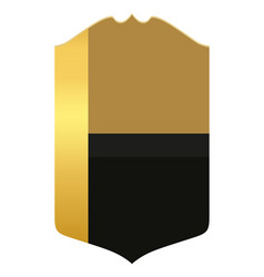 Soccer Player Card Golden Emblem Isolated