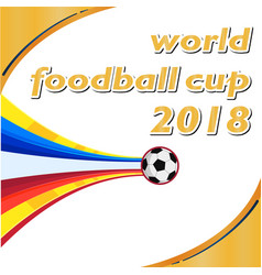 World Football Cup 2018 Flying Socer Ball Orange W