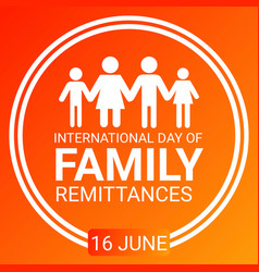 International Day Of Family Remittances