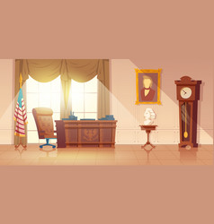 Us President Office Interior Cartoon