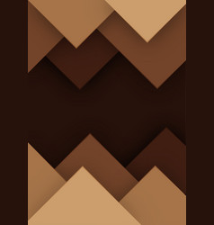 Abstract Cave Background Paper Cut Style Brown