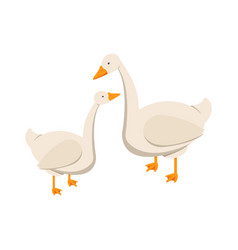 Isometric Geese Countryside Composition