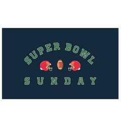 Super Bowl Sunday Banner Teams Gray And Red