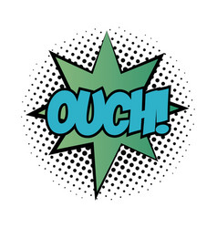 Expression Splash With Ouch Word Pop Art Fill