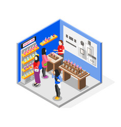 Perfume Shop Isometric Concept