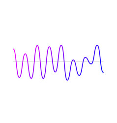 Purple Curve Sound Wave Voice Or Music Audio