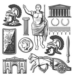 Vintage Roman Empire Elements Set