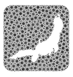 Map Honshu Island - Covid19 Mosaic