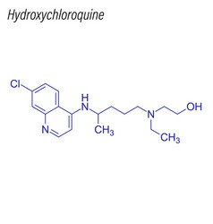 Skeletal Formula Hydroxychloroquine Drug