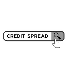 Search Banner In Word Credit Spread With Hand