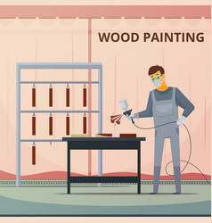 Professional Woodwork Painting Flat Poster