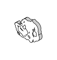 Travertine Stone Isometric Icon