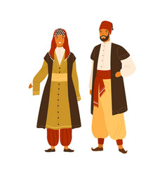 Turkish Man And Woman In National Costume