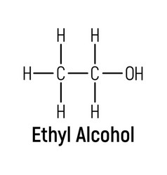 Ethyl Spirit Alcohol Concept Chemical Formula