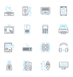 Machine Care Linear Icons Set Lubrication