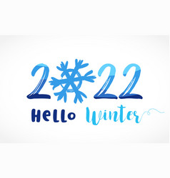 2022 Hello Winter With Snowflake