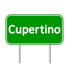 Cupertino Green Road Sign