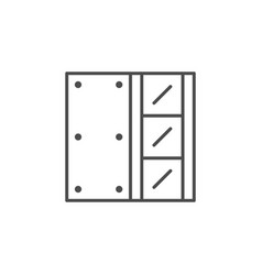 Drywall Installation Line Outline Icon