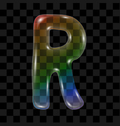 Soap Bubble In The Shape Of The Letter R