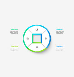 Circle Element Is Divided Into 4 Parts Business