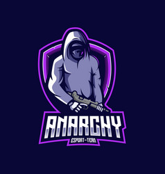 Ninja Anarchy Mascot Logo