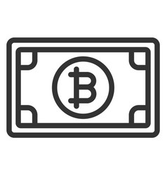 Paper Banknote With Bitcoin