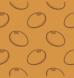 Potato Hand Drawn Seamless Pattern