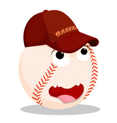 Sports Fan Baseball Ball In Baseball Cap