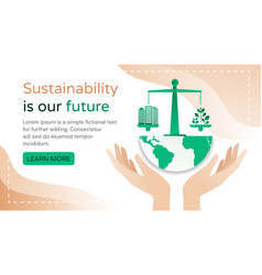 Sustainability Is Our Future Concept