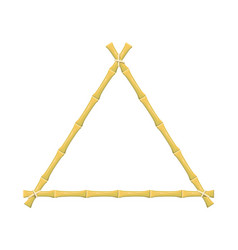 Triangular Bamboo Eco Flora Frame From Wood