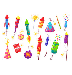 Cartoon Holiday Pyrotechnics Festive Petards