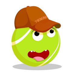 Sports Fan Tennis Ball In Baseball Cap