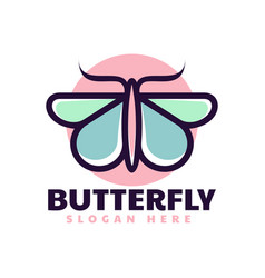 Butterfly Simple Mascot Style