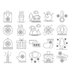 Icons Set Of Winter