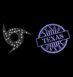 Distress Texas Seal And Glowing Mesh Tornado