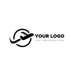 Private Jet Plane Logo Design