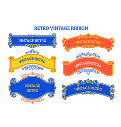 Retro Vintage Ribbon Graphic Collection