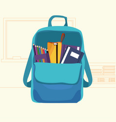 School Supplies In Schoolbag