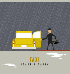 Take A Taxi Concept