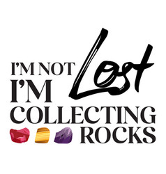 Im Not Lost Collecting Rocks This Cool