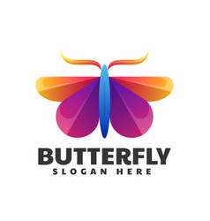 Logo Butterfly Gradient Colorful Style