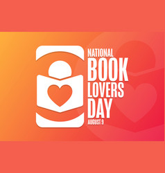 National Book Lovers Day August 9 Holiday