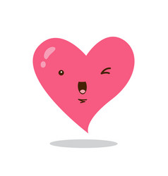 Cute Funny Heart Cartoon Kawaii Character Icon