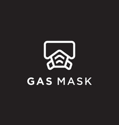 Gas Mask Logo Or Respirator Icon