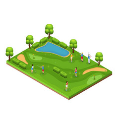 Isometric Golf Course Concept